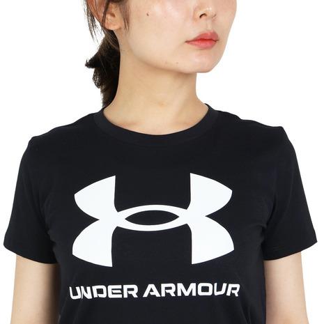 アンダーアーマー（UNDER ARMOUR）（レディース）半袖Tシャツ レディース ライブ グラフィック 1356305 BLK/WHT AT｜supersportsxebio｜06