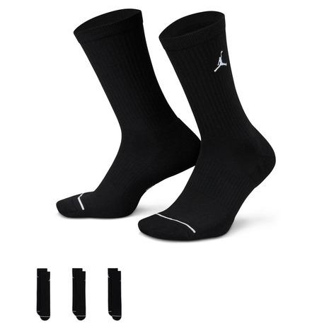 ジョーダン メンズ バスケットボール ソックス 靴下 Jordan Jumpman High-Intensity Quarter Socks ? 3 Pack - Black/White/Gym Red Jordan ジョーダン（JORDAN）（メンズ、レディース）バスケットボール