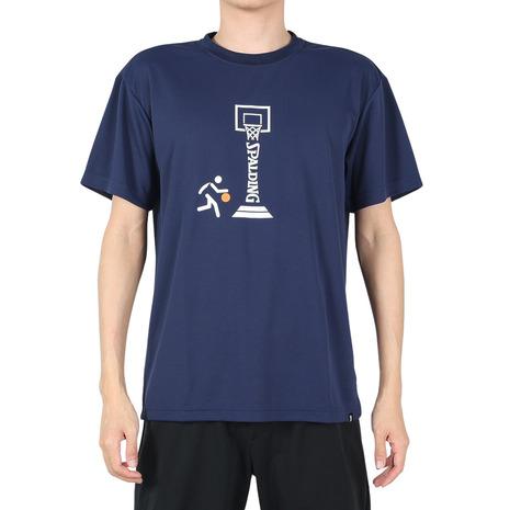 スポルディング（SPALDING）（メンズ）バスケットボールウェア Tシャツ ピクトグラム SMT23019｜supersportsxebio｜04