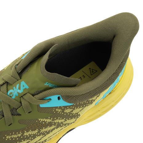 ホカ（HOKA）（メンズ）ランニングシューズ スピードゴート 5 グリーン イエロー 1123157-APFR スニーカー トレイルラン 厚底 登山道｜supersportsxebio｜05