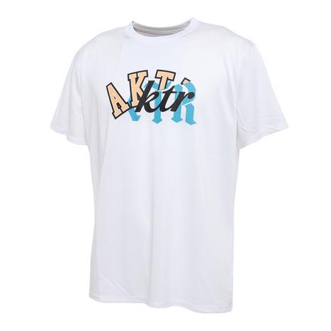 アクター（AKTR）（メンズ）バスケットボールウェア MIXTURE LOGO SPORTS 半袖Tシャツ 123-004005 WH｜supersportsxebio｜05
