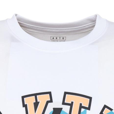 アクター（AKTR）（メンズ）バスケットボールウェア MIXTURE LOGO SPORTS 半袖Tシャツ 123-004005 WH｜supersportsxebio｜06
