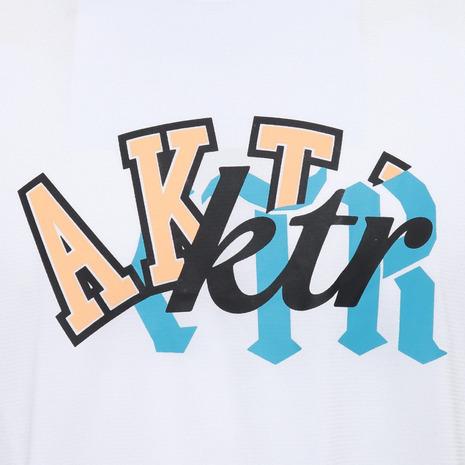 アクター（AKTR）（メンズ）バスケットボールウェア MIXTURE LOGO SPORTS 半袖Tシャツ 123-004005 WH｜supersportsxebio｜09