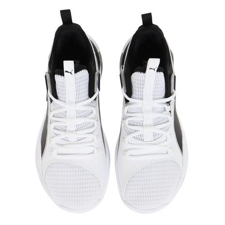 PUMA バスケットボールシューズ ホワイト/ブラック PUMA プーマ（PUMA）（キッズ）ジュニア バスケットシューズ