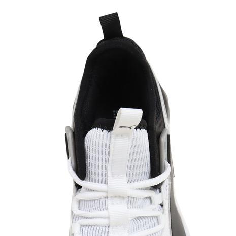 PUMA バスケットボールシューズ ホワイト/ブラック PUMA プーマ（PUMA）（キッズ）ジュニア バスケットシューズ