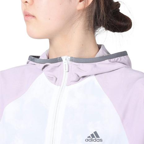 アディダス（adidas）（レディース）シーズナル スポーツウェア ルーズフィット カラーブロック フード付きクロスジャケット BUJ50-IA5202 IA5205｜supersportsxebio｜10