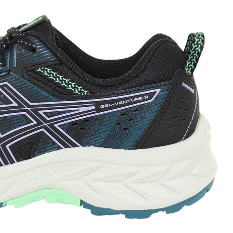 アシックス（ASICS）（レディース）ランニングシューズ ゲル ベンチャー 9 ブラック グリーン 1012B313.003 スニーカー トレイルラン クッション 軽量｜supersportsxebio｜07