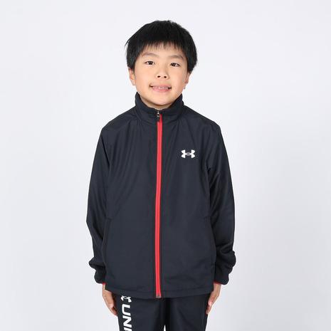 アンダーアーマー（UNDER ARMOUR）（キッズ）ハイブリッド ウーブン フルジップ ジャケット 1381177 001｜supersportsxebio｜02