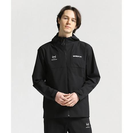 デサント（DESCENTE）（メンズ）長袖シャツ メンズ スパンライク フルジップフーディー DMMVJF10 BK ブラック｜supersportsxebio｜02