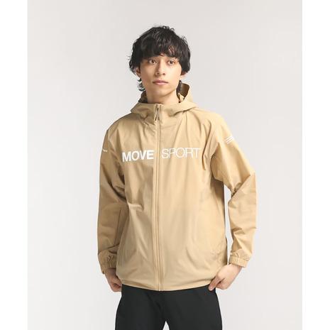 デサント（DESCENTE）（メンズ）ジャケット ストレッチ 撥水 ベージュ ライトリップ フルジップフーディー DMMVJF11 BG ベージュ｜supersportsxebio｜02