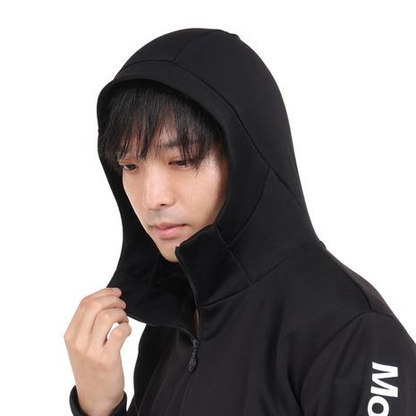 デサント（DESCENTE）（メンズ）パーカー メンズ 黒 ライトスムース フーデッドジャケット DMMUJF20 BK ブラック｜supersportsxebio｜09