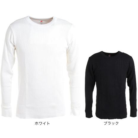 ヘインズ（Hanes）（メンズ）ロングスリーブ クルーネック Tシャツ HM4-Y203（Yahoo!・SuperSportsXEBIO Yahoo!店）