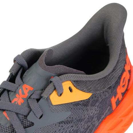 ホカ（HOKA）（メンズ）ランニングシューズ スピードゴート5  グレーレッド 1123159-CFLM スニーカー トレイルラン 厚底 登山道｜supersportsxebio｜05