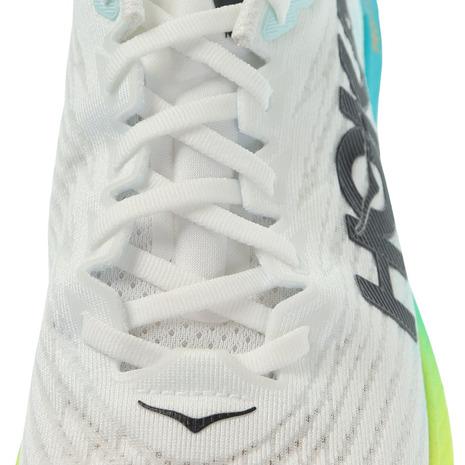 ホカ（HOKA）（メンズ）ランニングシューズ マッハ5 レギュラー ホワイト 1127893-WBGL スニーカー ジョギング トレーニング 軽量 弾力性 反発力｜supersportsxebio｜10