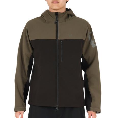 ニューエラ ブラック シェル マウンテンパーカー 【XL】 裏フリース メンズ シェルジャケット フラッグロゴ ブラック | パフォーマンス