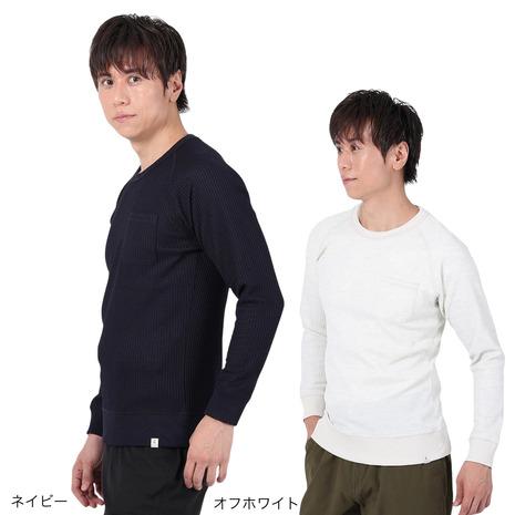 flexwitme 長袖 ELKEX（エルケクス） （メンズ）長袖Tシャツ WAFFLE CREW EKM3FA0002