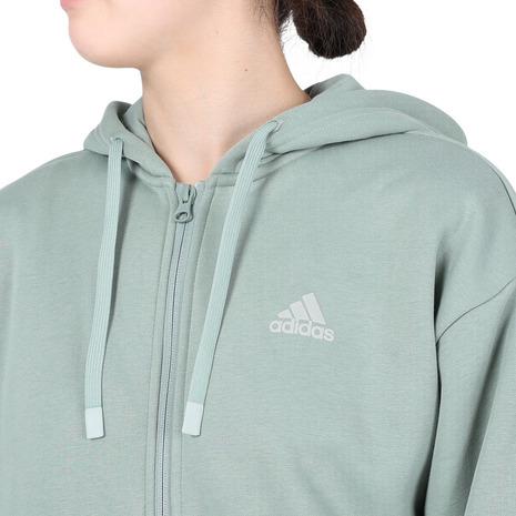 アディダス（adidas）（レディース）パーカー レディース ワーディング ルーズフィット フリース  IEH71｜supersportsxebio｜11