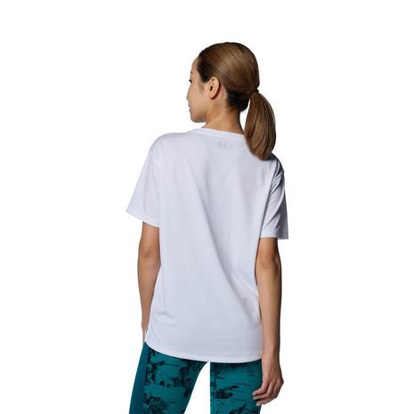 アンダーアーマー（UNDER ARMOUR）（レディース）tシャツ 半袖 吸汗速乾 ホワイト 白 テック ボックスプリント ヨガ フィットネスウェア 1385472 100｜supersportsxebio｜02