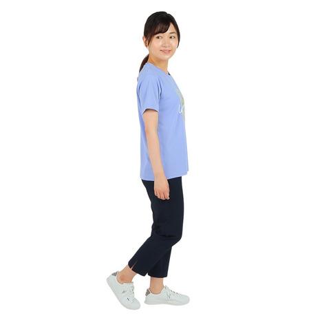 ルコックスポルティフ（lecoqsportif）（レディース）半袖Tシャツ レディース SUNSCREEN ビッグロゴ QMWVJA03 PP｜supersportsxebio｜11