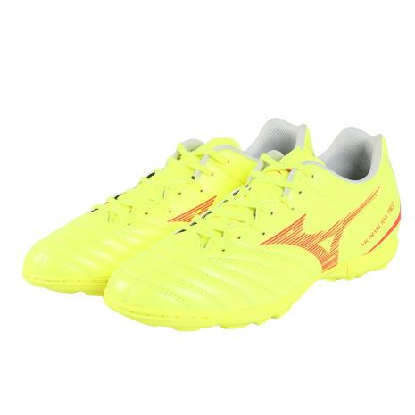 美品 Mizuno ミズノ モナルシーダネオ ソフト人工皮革 トレーニングシューズ 人工皮革 ホワイト メンズ 23.5【古着】【中古】 MIZUNO（ミズノ） （メンズ、レディース）サッカートレーニング