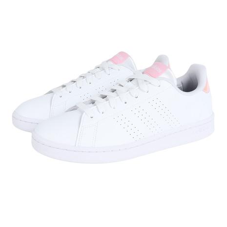 adidas（アディダス） （レディース）スニーカー アドバンコート ホワイト IF6116 カジュアル スポーツ シューズ クッション性 ...