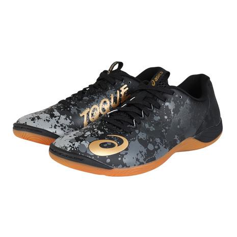 ASICS サッカーシューズ ブラック/ゴールド ASICS（アシックス） （メンズ、レディース）サッカーインドア