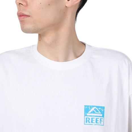 リーフ（REEF）（メンズ）スクエアロゴ半袖Tシャツ RFTEM2412-WT/BL｜supersportsxebio｜06