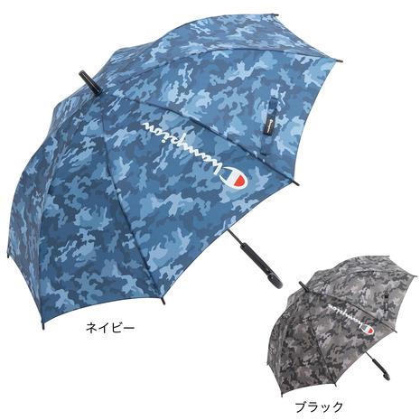 雨傘 長傘 迷彩 60cm ジャンプ傘 CHS49JP60 NV ネイビー