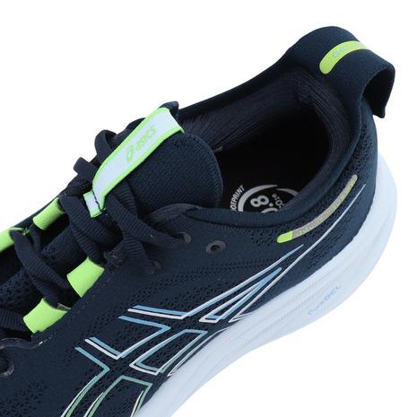 アシックス（ASICS）（メンズ）ランニングシューズ ゲルニンバス26 ネイビー グリーン 1011B794.400 スニーカー ジョグ トレーニング 軽量 クッション性 厚底｜supersportsxebio｜09