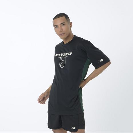 ニューバランス（new balance）（メンズ）バスケットボールウェア コートグラフィック ディンプルメッシュ 半袖Tシャツ AMT45070｜supersportsxebio｜03