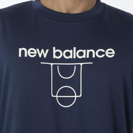 ニューバランス（new balance）（メンズ）バスケットボールウェア コートグラフィック ディンプルメッシュ 半袖Tシャツ AMT45070｜supersportsxebio｜05