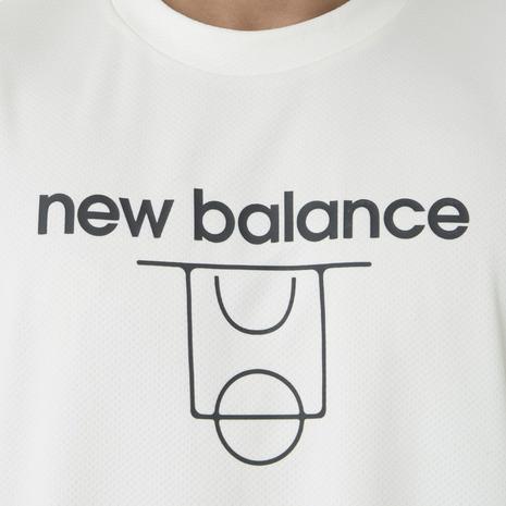 ニューバランス（new balance）（メンズ）バスケットボールウェア コートグラフィック ディンプルメッシュ 半袖Tシャツ AMT45070｜supersportsxebio｜10
