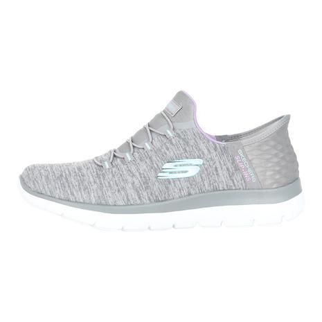 スケッチャーズ（SKECHERS）（レディース）カジュアルシューズ スリップインズ サミッツ ダズリング ヘイズ グレー 149937W-GYMT スニーカー ハンズフリー｜supersportsxebio｜06