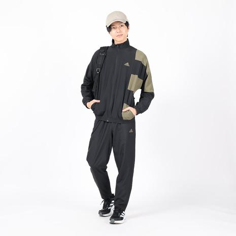 アディダス（adidas）（メンズ）ジャージ 上下セット ブラック カーキ グリーン カラーブロック トラックスーツ KLT71-IP1613｜supersportsxebio｜10