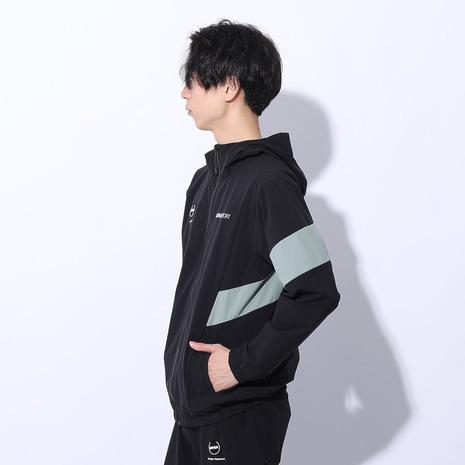 デサント（DESCENTE）（メンズ）ジャケット 接触冷感 ブラック 黒 4WAYストレッチ フルジップフーディー DMMXJF13 BKKH｜supersportsxebio｜03