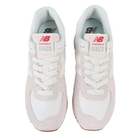 ニューバランス（new balance）（レディース）スニーカー 574+ WL574ZQDB WL574 ZQD B 厚底 グレー ベージュ｜supersportsxebio｜02