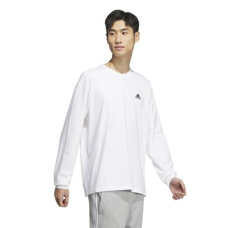 アディダス（adidas）（メンズ）エッセンシャルズ プラス ルーズフィット スモールロゴ 長袖Tシャツ KWF00｜supersportsxebio｜09