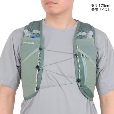 サロモン（SALOMON）（メンズ、レディース）ランニングバッグ ランニングベスト フラスク付 ACTIVE SKIN 8 LC217_2