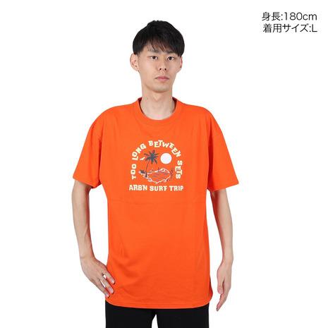 エアボーン（ARBN）（メンズ）PALM TREE 半袖Tシャツ AB24SSM-APP0105-ORG｜supersportsxebio｜02