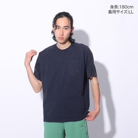 アディダス（adidas）（メンズ、レディース）スリーストライプス WASH Tシャツ 半袖 ポケT 胸ポケット KUE41 ルーズフィット｜supersportsxebio｜05