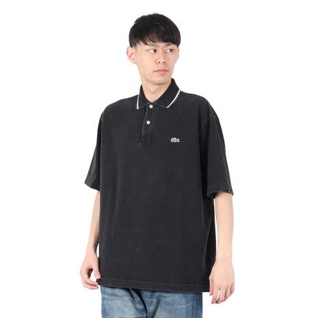 LACOSTE（ラコステ） （メンズ）配色リブニットインディゴポロシャツ 