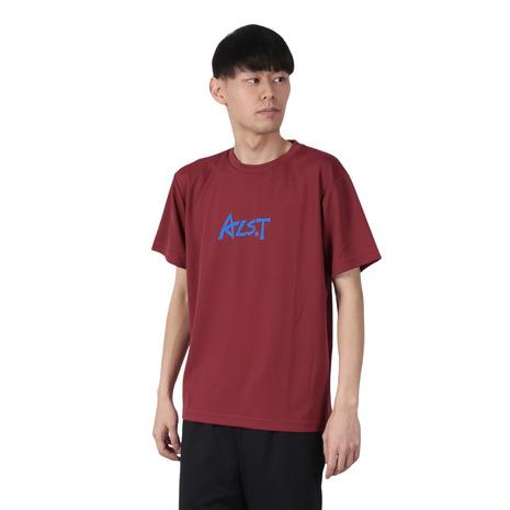 ELSALUTE バレーボール 限定 半袖シャツ バーガンディ Lサイズ