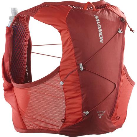 SALOMON／サロモン ACTIVE SKIN 4 メンズL フラスク付 SALOMON（サロモン） （メンズ）ACTIVE SKIN 4 ランニングベスト