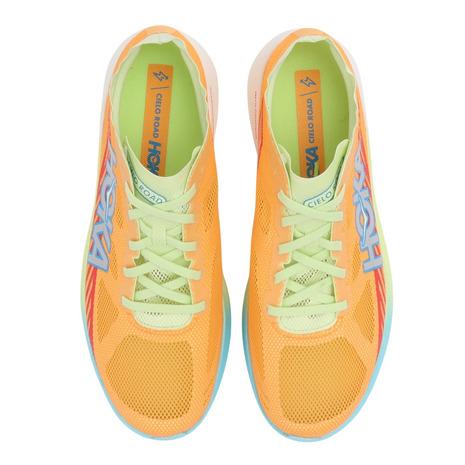 HOKA ランニングシューズ イエロー/オレンジ/レッド HOKA ランニングシューズ イエロー/オレンジ/レッド Amazon | ホカ