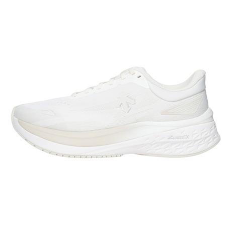 デサント（DESCENTE）（メンズ）ランニングシューズ エナザイトライド ホワイト SP313RRN91 WHT0 スニーカー ジョギング クッション性 反発性 安定性