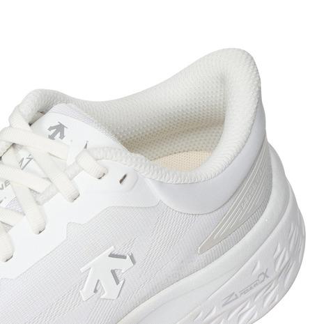 デサント（DESCENTE）（メンズ）ランニングシューズ エナザイトライド ホワイト SP313RRN91 WHT0 スニーカー ジョギング クッション性 反発性 安定性