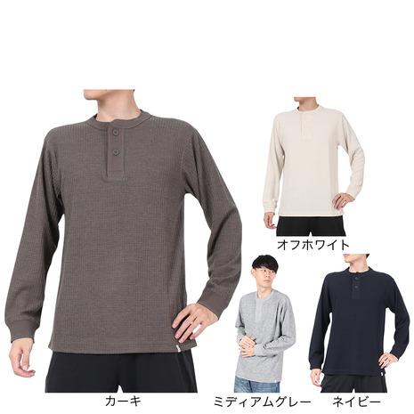 ELKEX（エルケクス） （メンズ）WAFFLE HENREY 長袖シャツ EKM4FA0001 