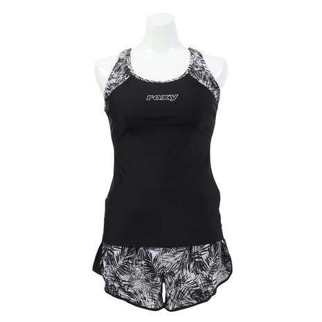 新品未使用　Roxy ロキシー水陸両用 フィットネス 水着　ブルー　M ROXY（ロキシー） 水陸両用 UVカット レギンス スイムウェア ヨガ 水着