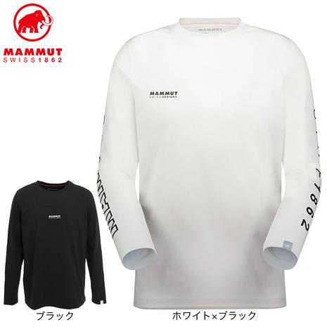 値下げ MAMMUT マムート 長袖 ロンT 白 ワッフルロングスリーブ MAMMUT（マムート） （メンズ）長袖 ロンT UVカット QD ロゴプリント