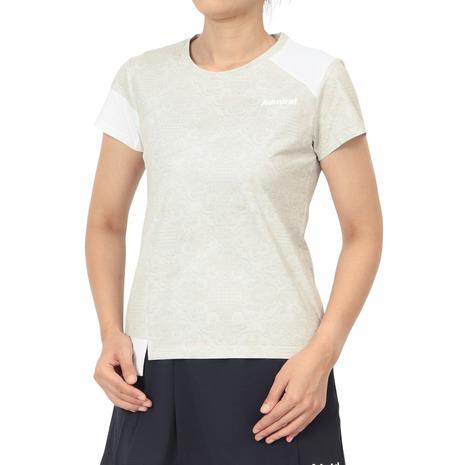 アドミラルテニスウェア TシャツキルトプリントM Admiral（アドミラル） （レディース）テニスウェア キルトプリント